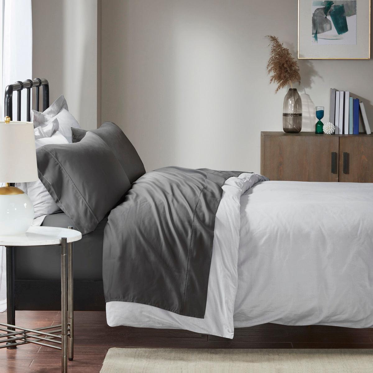 Olliix.com Pillowcases & Shams - 1500 Thread Count Standard Pillowcase Charcoal