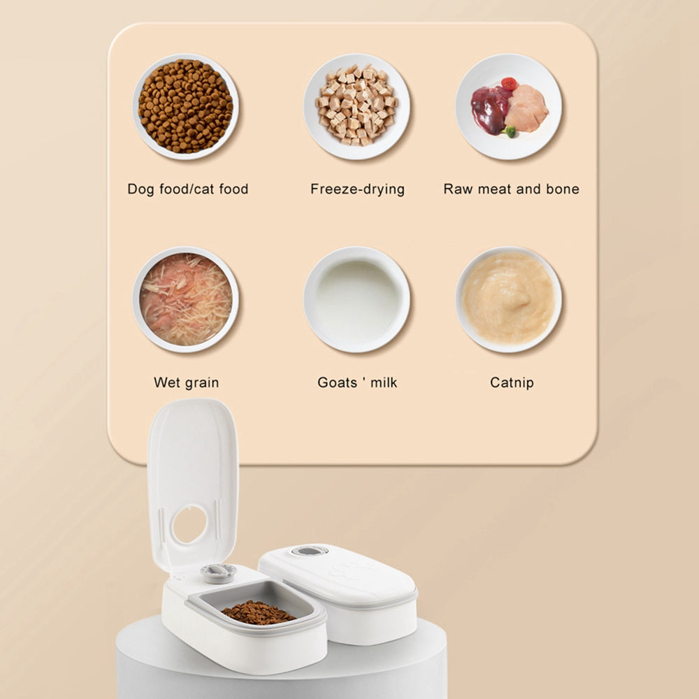 Regis Pet Grooming Supplies - Automatic Pet Feeder Smart Food Dispenser For Cats Dogs Timer Stainless Steel Bowl Auto Dog Cat Pet Feeding Pets Supplies