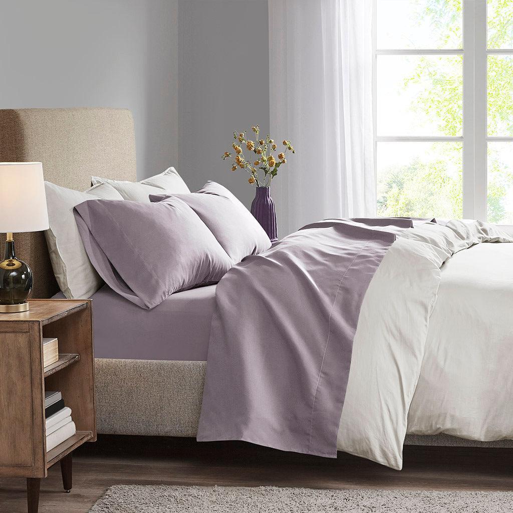 Olliix.com Sheets & Sheet Sets - 3M Microcell Cal King Sheet Set Purple