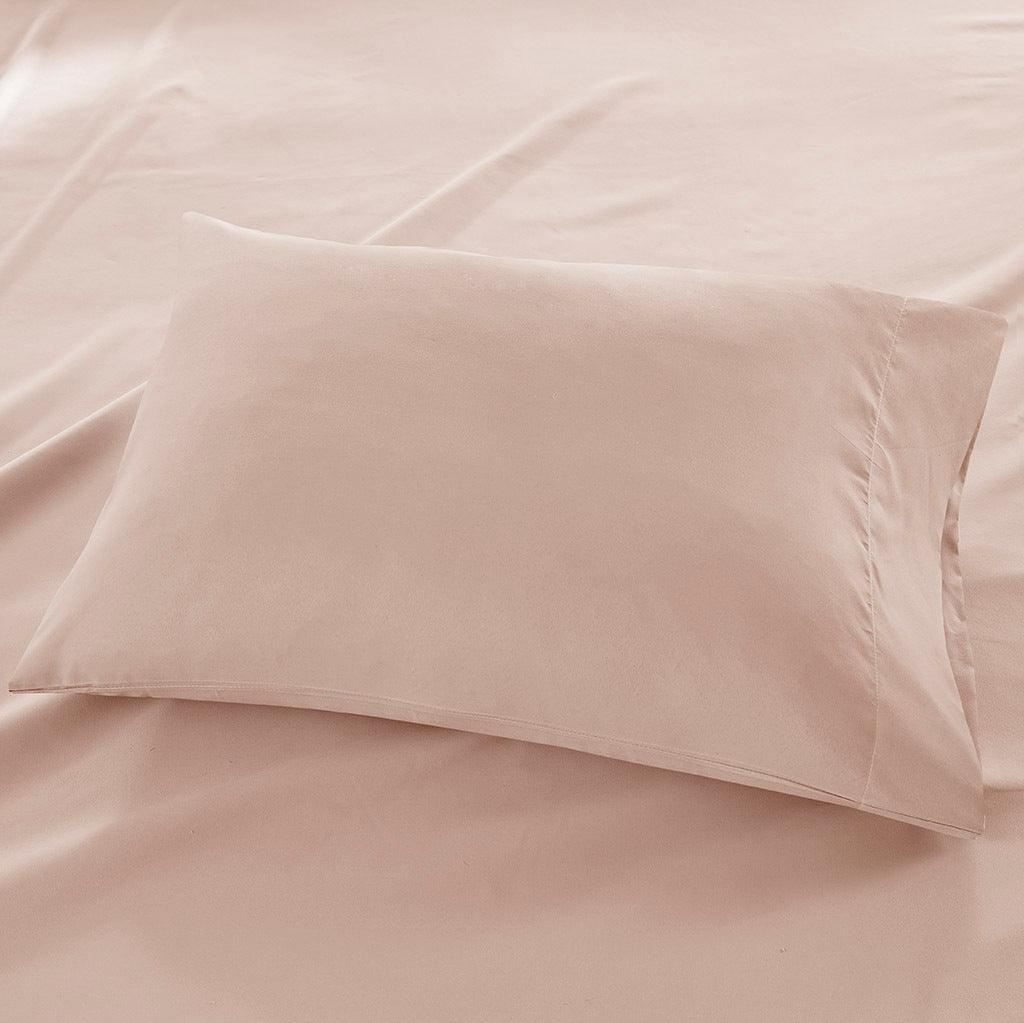 Olliix.com Sheets & Sheet Sets - 3M Microcell Twin Sheet Set Blush