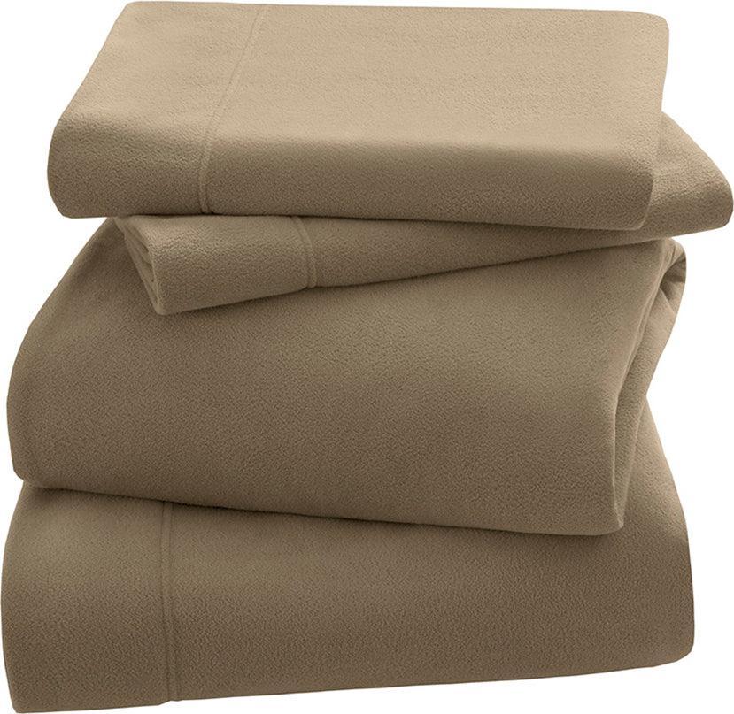 Olliix.com Sheets & Sheet Sets - 3M Scotchgard Micro Fleece Sheet Set Full Gray