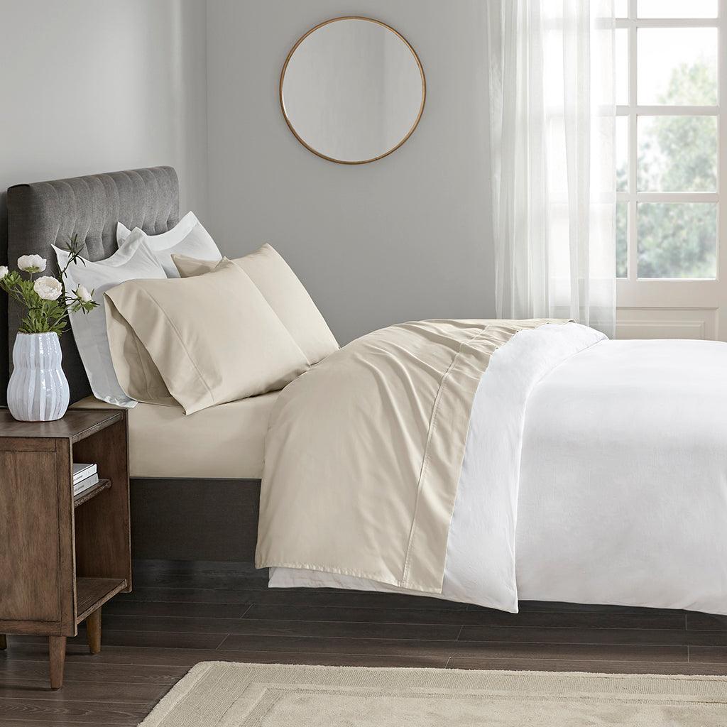 Olliix.com Sheets & Sheet Sets - 400 Thread Count Full Sheet Set Ivory