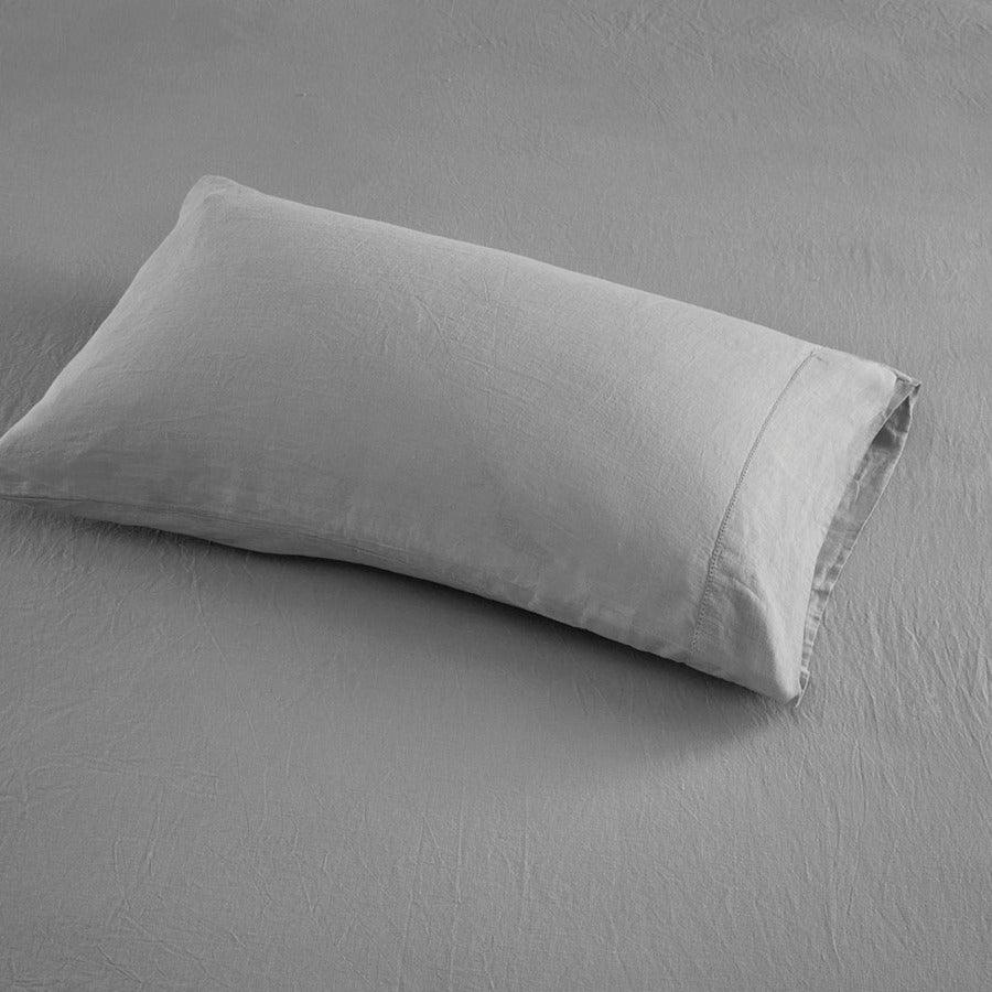 Olliix.com Sheets & Sheet Sets - 4PC Sheet Set Gray MP20-7886