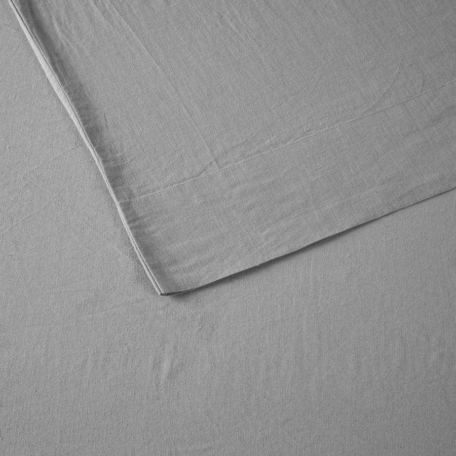 Olliix.com Sheets & Sheet Sets - 4PC Sheet Set Gray MP20-7886