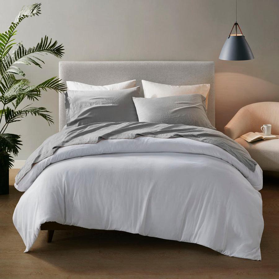 Olliix.com Sheets & Sheet Sets - 4PC Sheet Set Gray MP20-7888