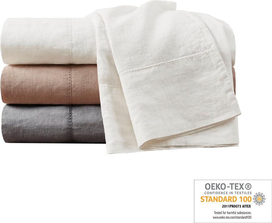 Olliix.com Sheets & Sheet Sets - 4PC Sheet Set Warm Taupe MP20-7881