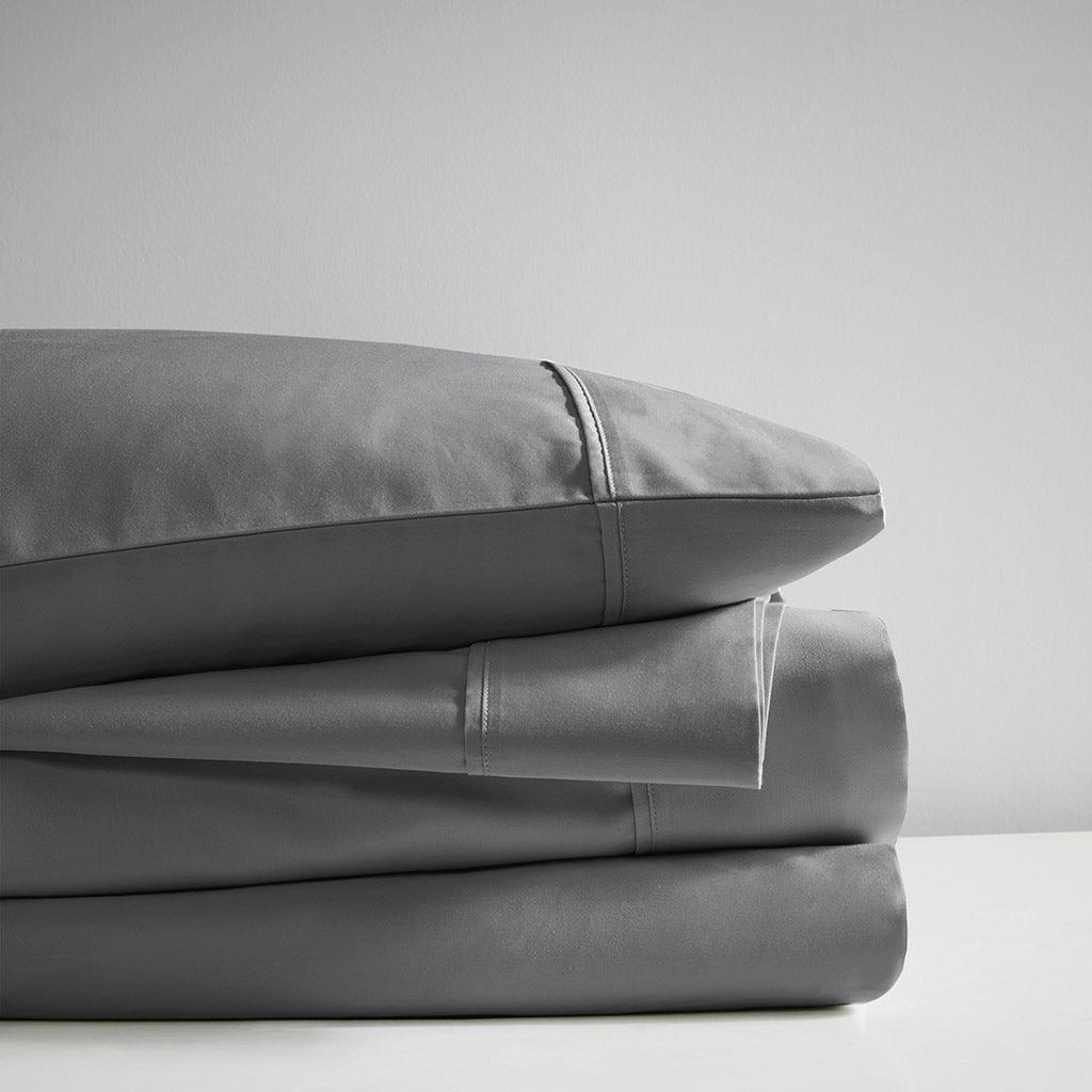 Olliix.com Sheets & Sheet Sets - 525 Thread Count Full Sheet Set Charcoal