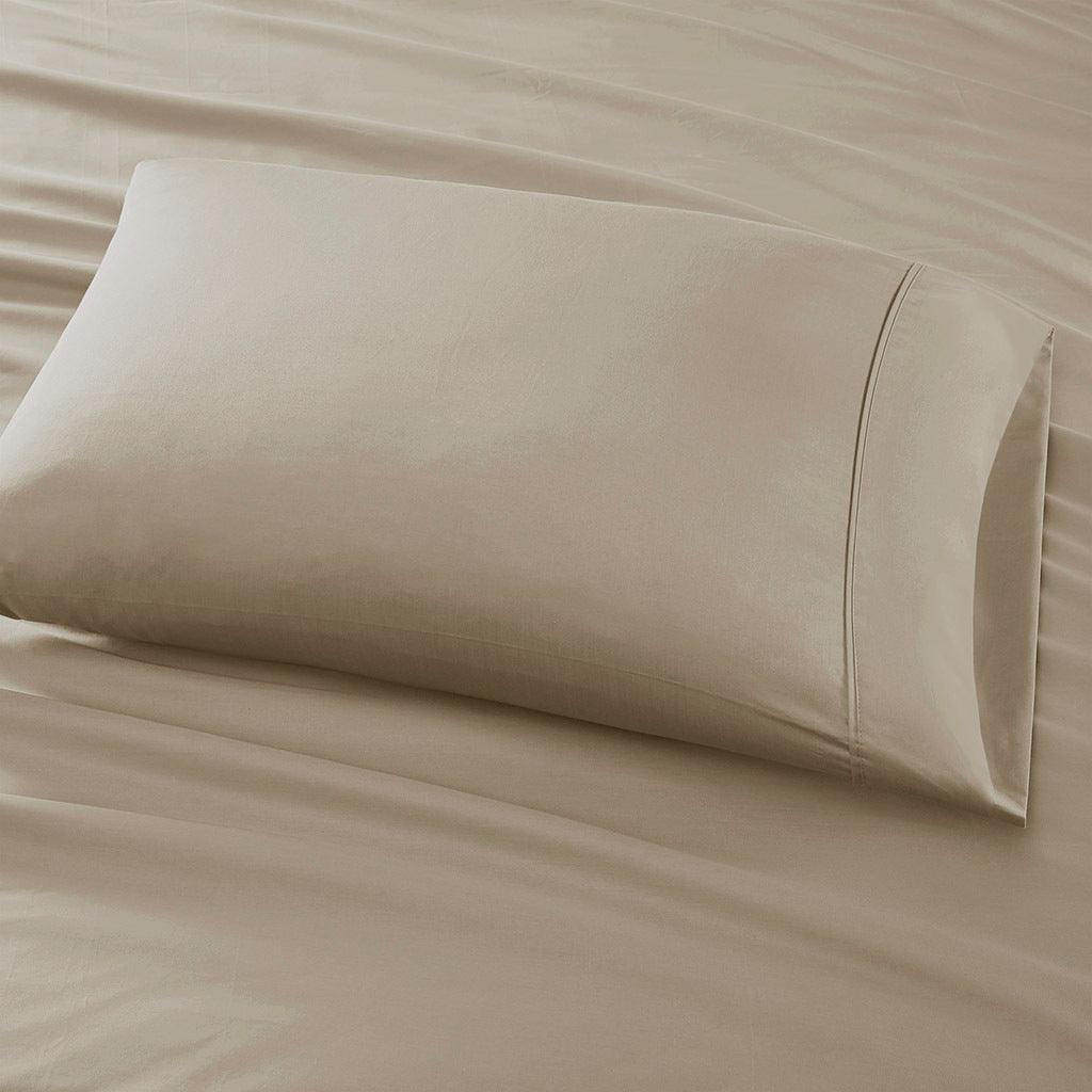 Olliix.com Sheets & Sheet Sets - 525 Thread Count Full Sheet Set Khaki