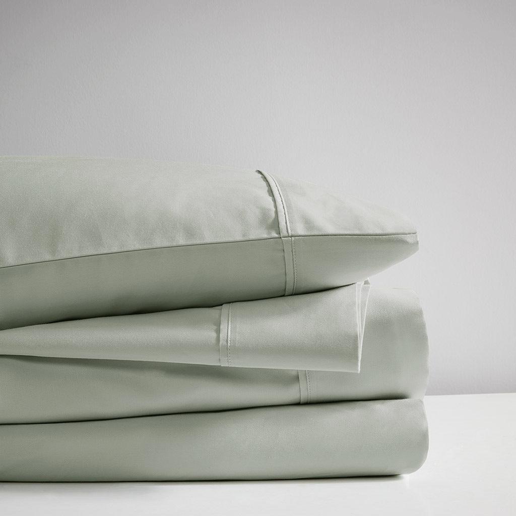 Olliix.com Sheets & Sheet Sets - 525 Thread Count Full Sheet Set Sage