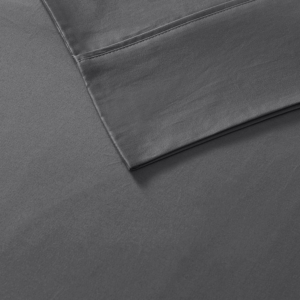 Olliix.com Sheets & Sheet Sets - 525 Thread Count Queen Sheet Set Charcoal