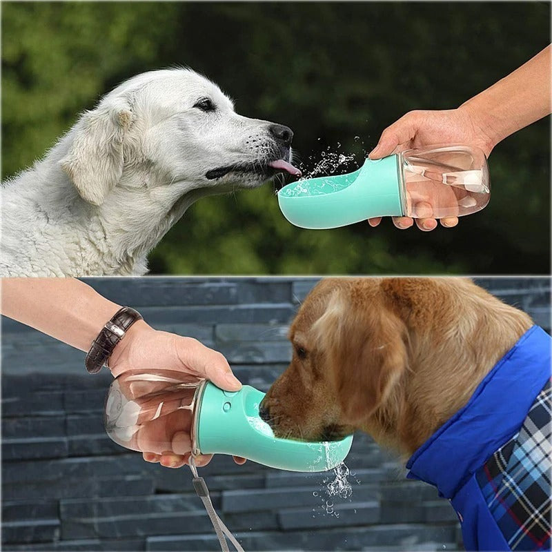 Regis Pet Grooming Supplies - 350 550ML Portable Pet Dog Water Bottle For Small Large Dogs Travel Puppy Cat Drinking Bowl Bulldog Water Dispenser Feeder
