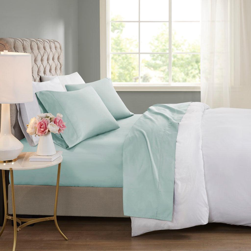 Olliix.com Sheets & Sheet Sets - 600 Thread Count Queen Sheet Set Seafoam