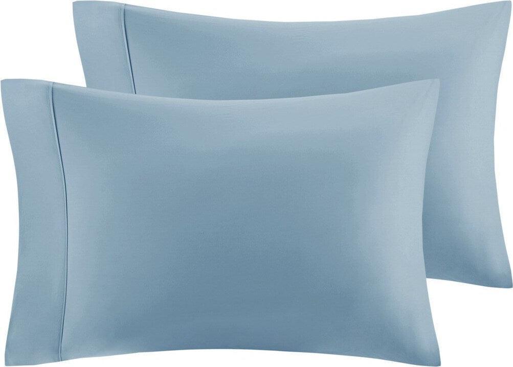 Olliix.com Sheets & Sheet Sets - 700TC TriBlend Anti-microbial 4 Piece sheet set Queen Blue