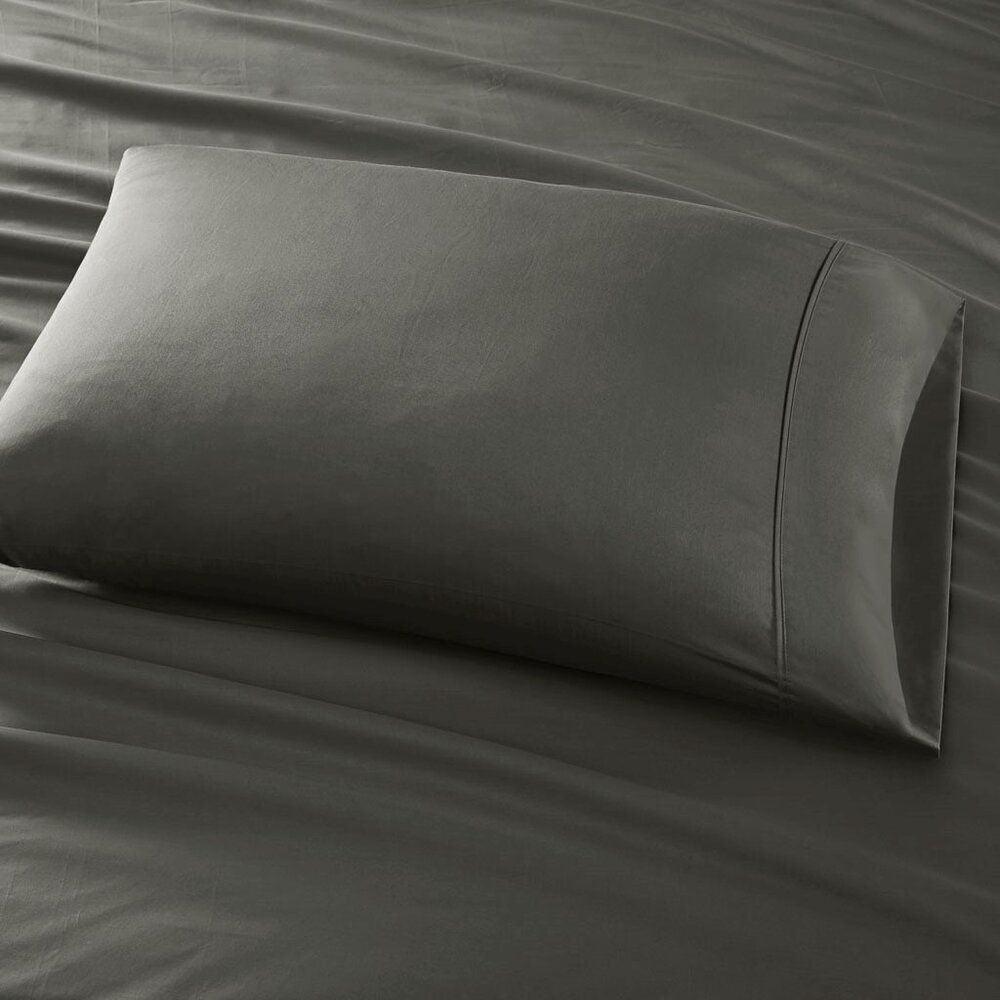 Olliix.com Sheets & Sheet Sets - 800 Thread Count Cotton Rich Sateen 6 Piece Queen Sheet Set Gray