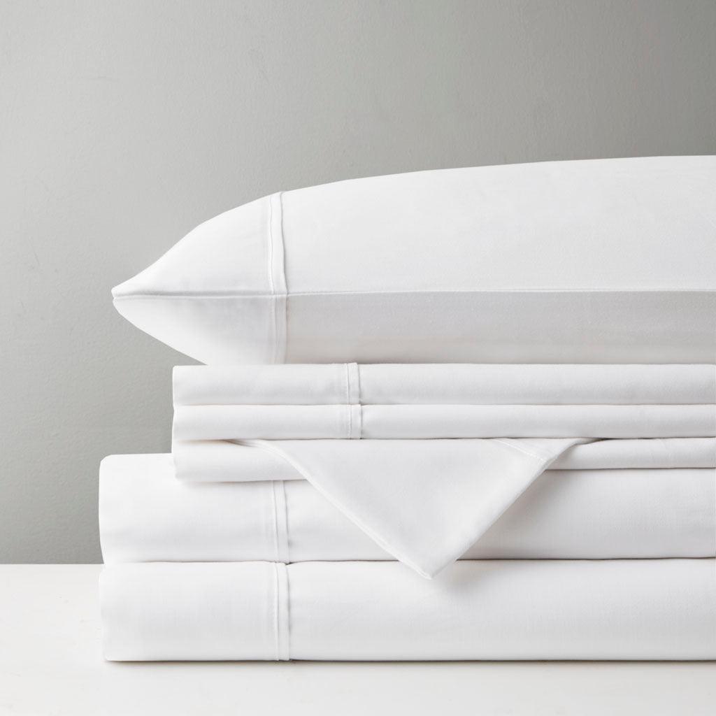 Olliix.com Sheets & Sheet Sets - 800 Thread Count Split King Sheet Set White
