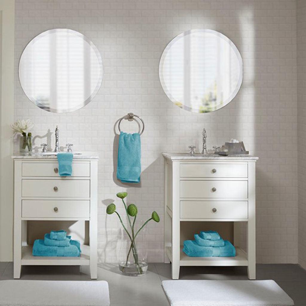 Olliix.com Bath Towels - 800GSM 8-Piece Towel Set Aqua
