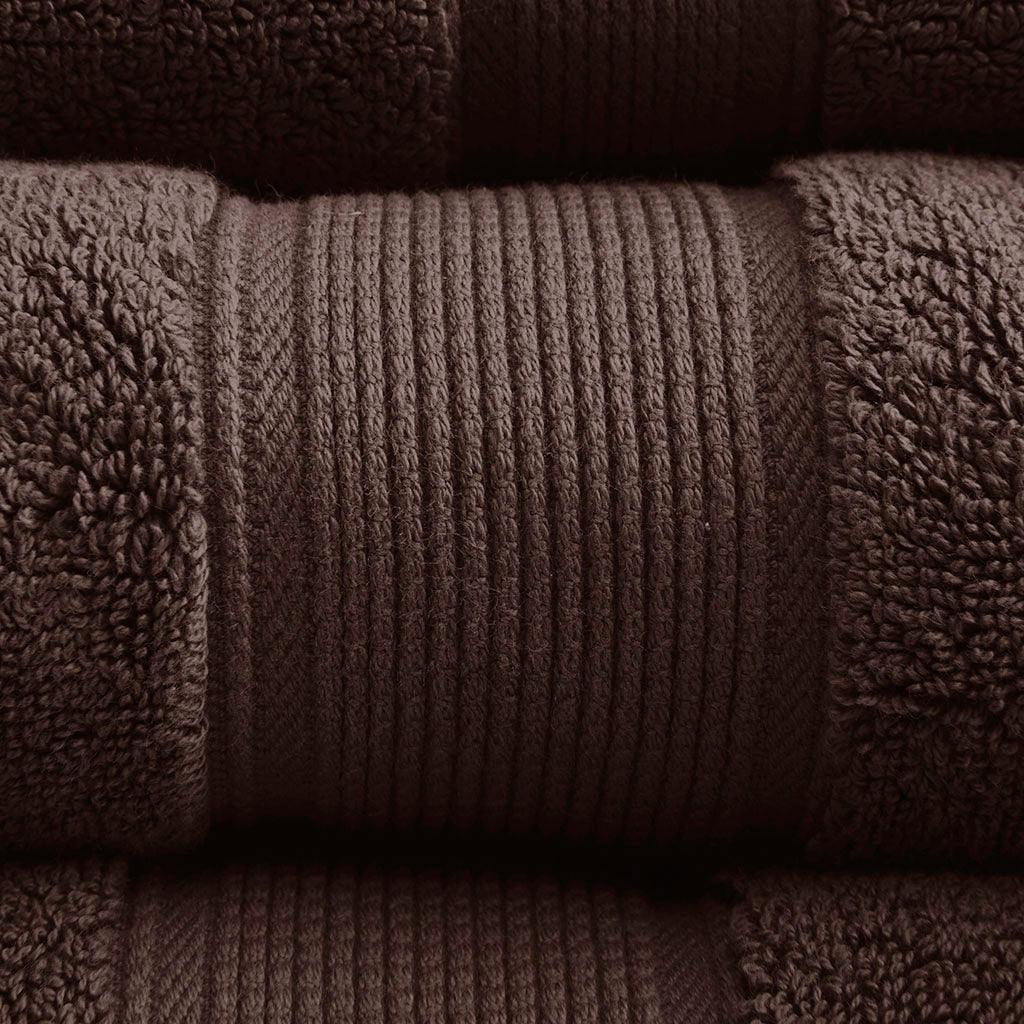 Olliix.com Bath Towels - 800GSM 8-Piece Towel Set Brown