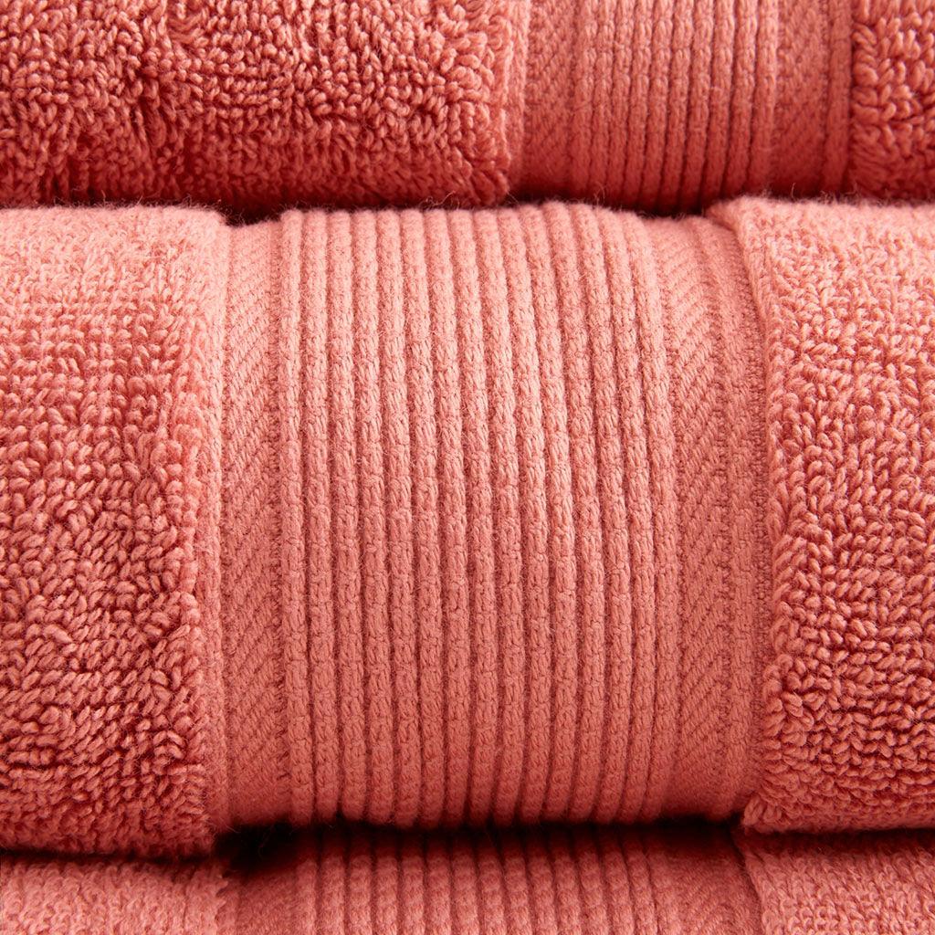 Olliix.com Bath Towels - 800GSM 8-Piece Towel Set Coral
