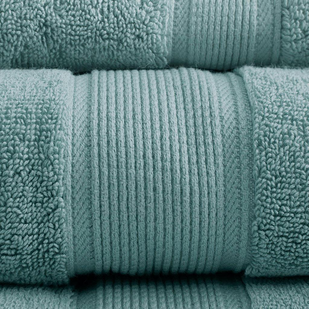 Olliix.com Bath Towels - 800GSM 8-Piece Towel Set Dusty Green