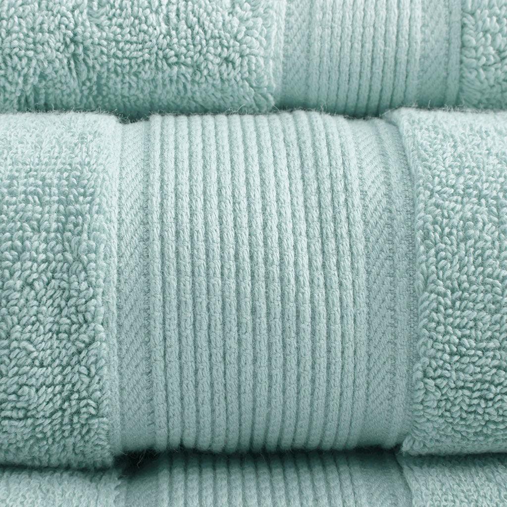 Olliix.com Bath Towels - 800GSM 8-Piece Towel Set Seafoam