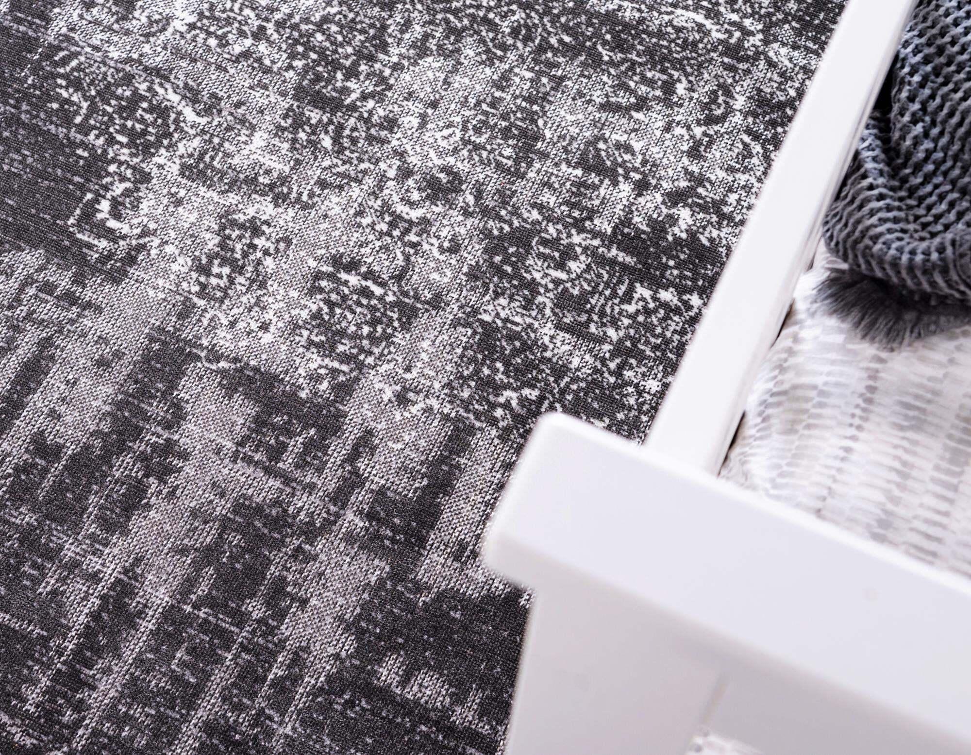Unique Loom Indoor Rugs - Aarhus 2' x 6' Runner Rug Dark Gray