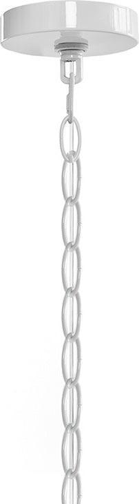Olliix.com Ceiling Lights - Abbot 4-Light Drum-shaped Chandelier White