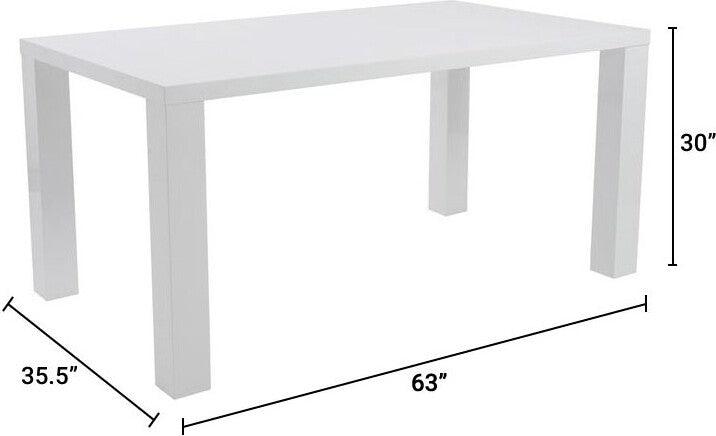Euro Style Dining Tables - Abby Rectangle Dining Table White