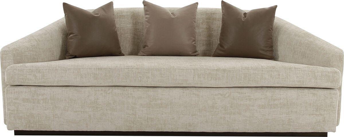 Tov Furniture Sofas & Couches - Abreeyah Beige Velvet Sofa