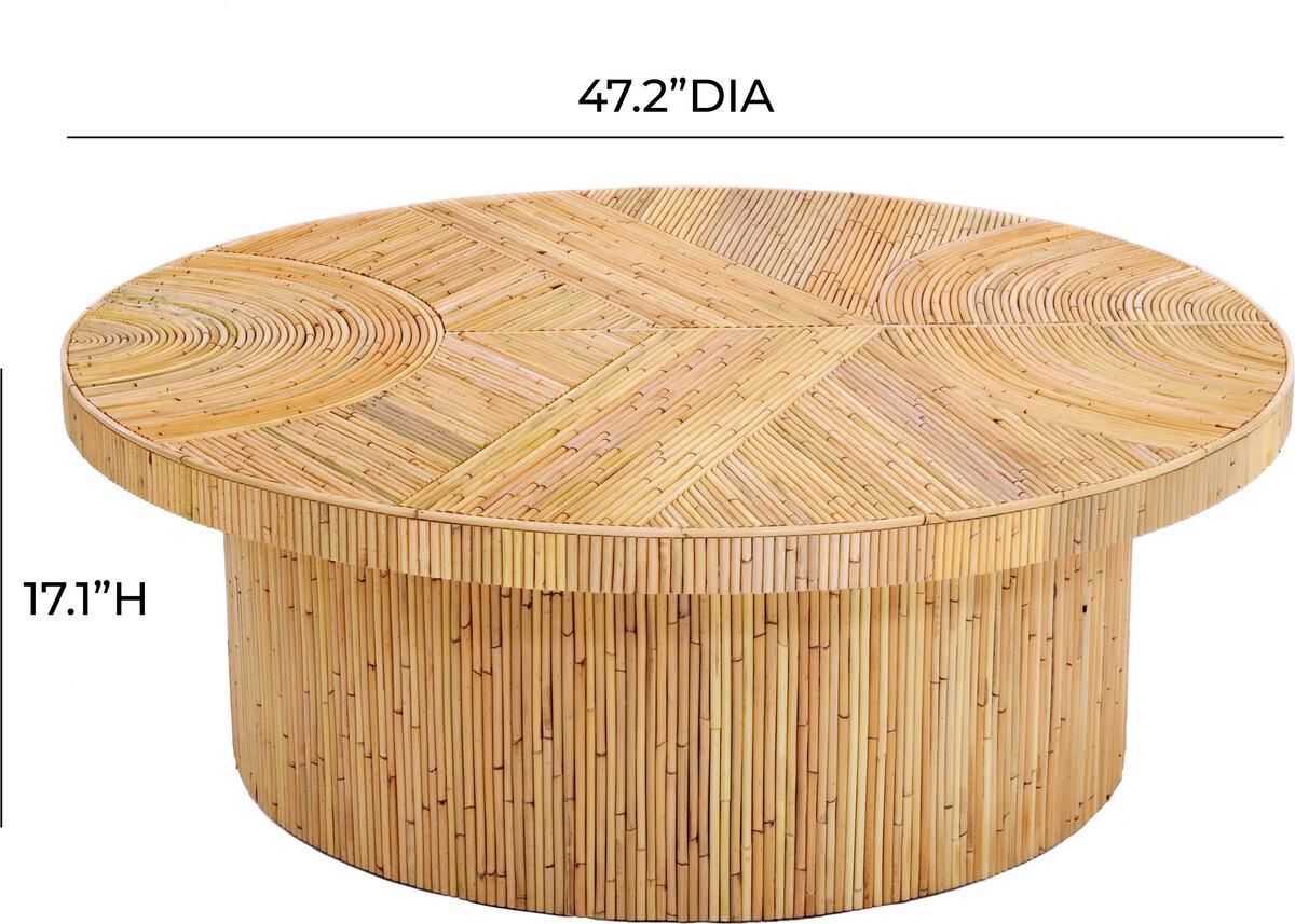 Tov Furniture Coffee Tables - Acadia Rattan Coffee Table