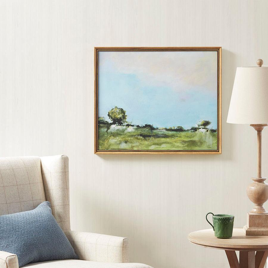 Olliix.com Wall Paintings - Across The Plains 2 Framed Gel Coated Canvas Multicolor