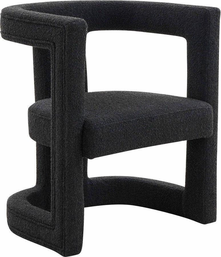 Tov Furniture Accent Chairs - Ada Black Boucle Chair