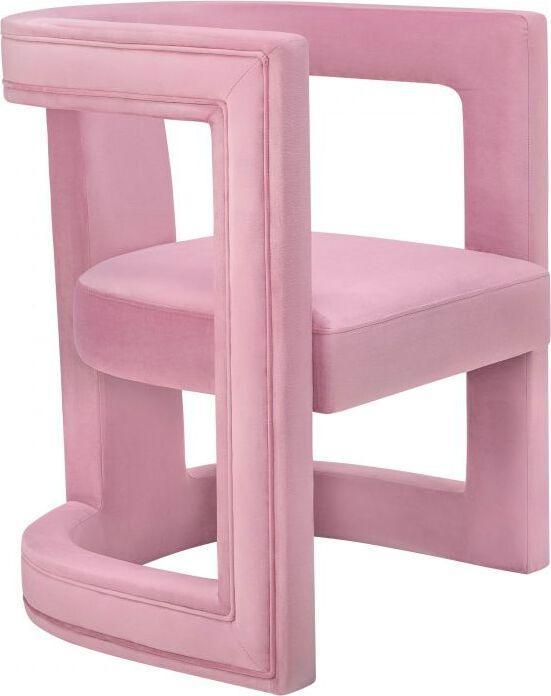Tov Furniture Accent Chairs - Ada Pink Velvet Chair