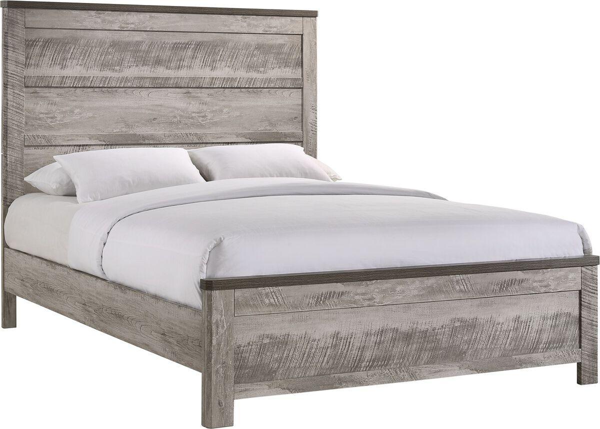 Elements Beds - Adam Queen Panel Bed Gray