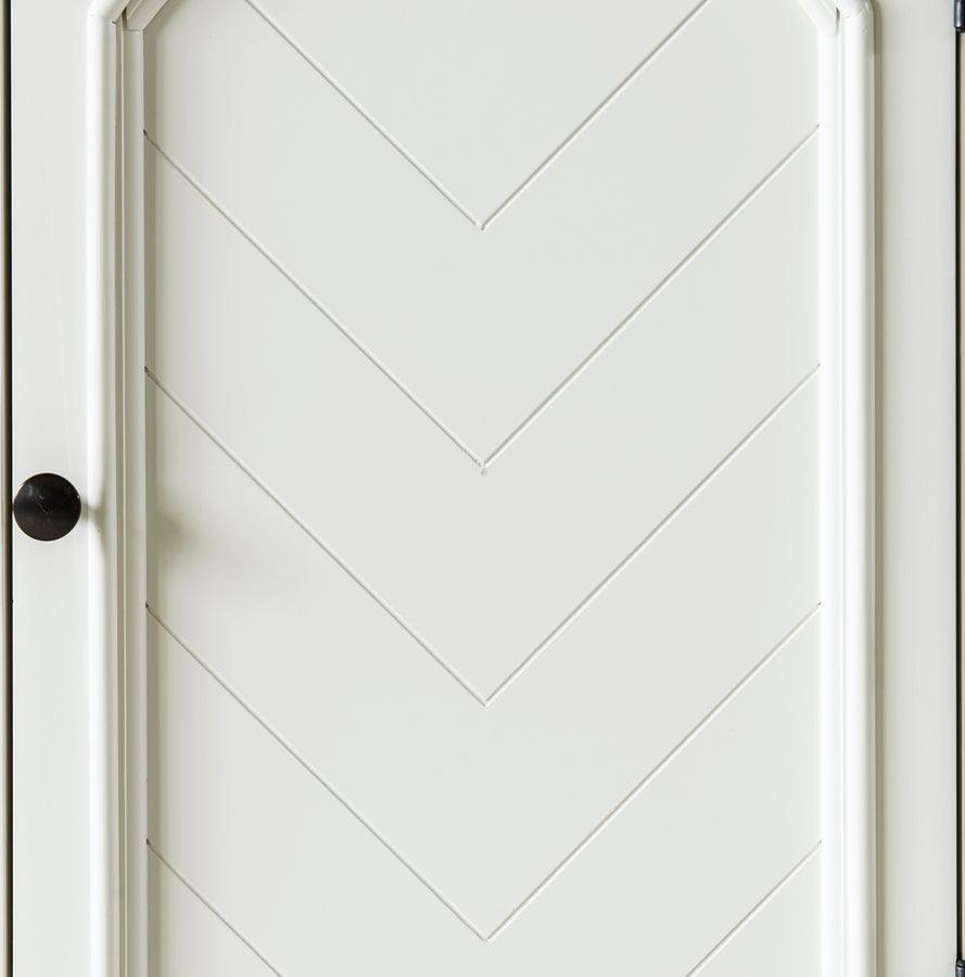 Elements Bedroom Sets - Addison White Queen Panel 4PC Bedroom Set