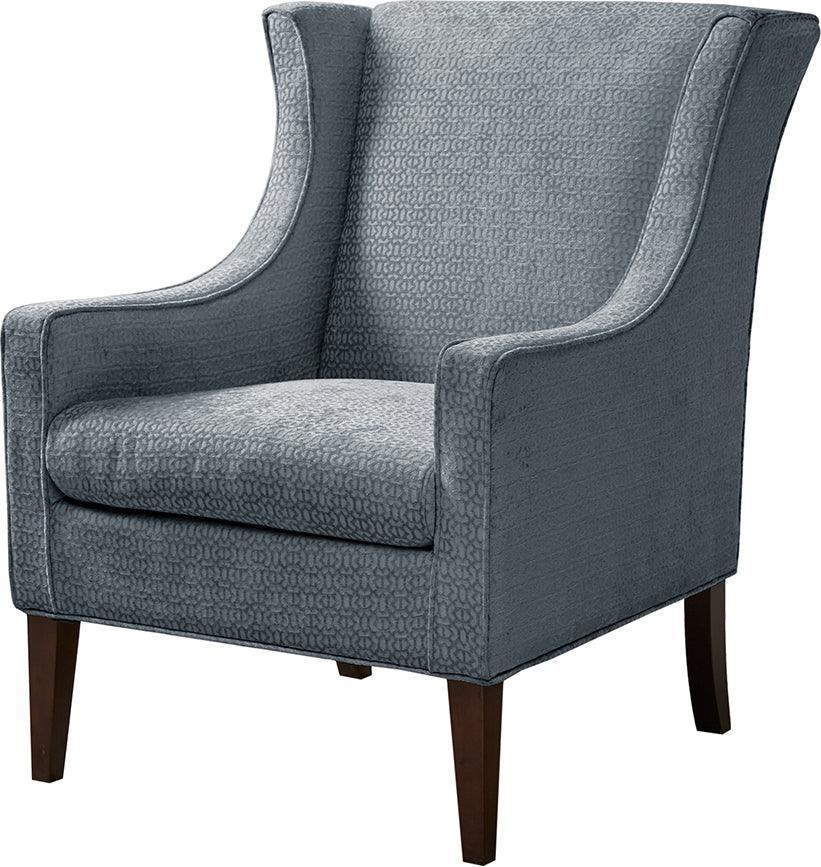 Olliix.com Accent Chairs - Addy Wing Chair Blue