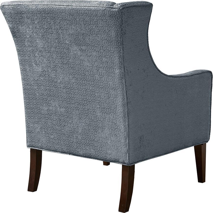 Olliix.com Accent Chairs - Addy Wing Chair Blue