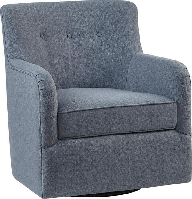 Olliix.com Accent Chairs - Adele Swivel Chair Blue