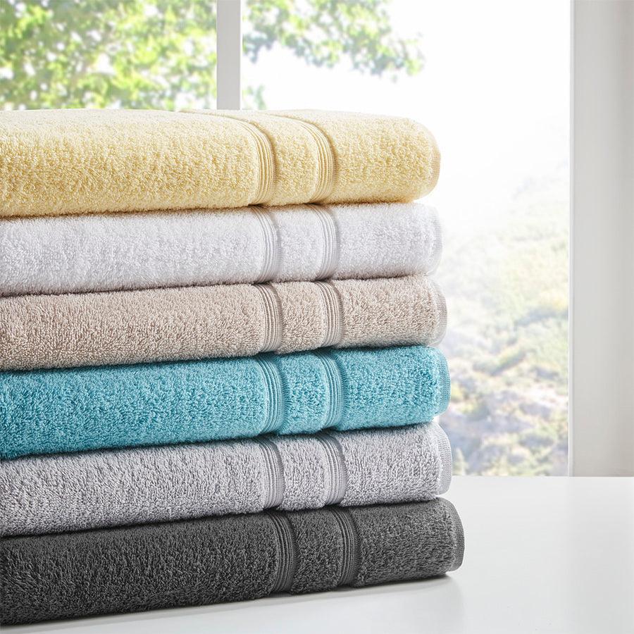 Olliix.com Bath Towels - Aegean 100% Turkish Cotton 6 Piece Towel Set Aqua