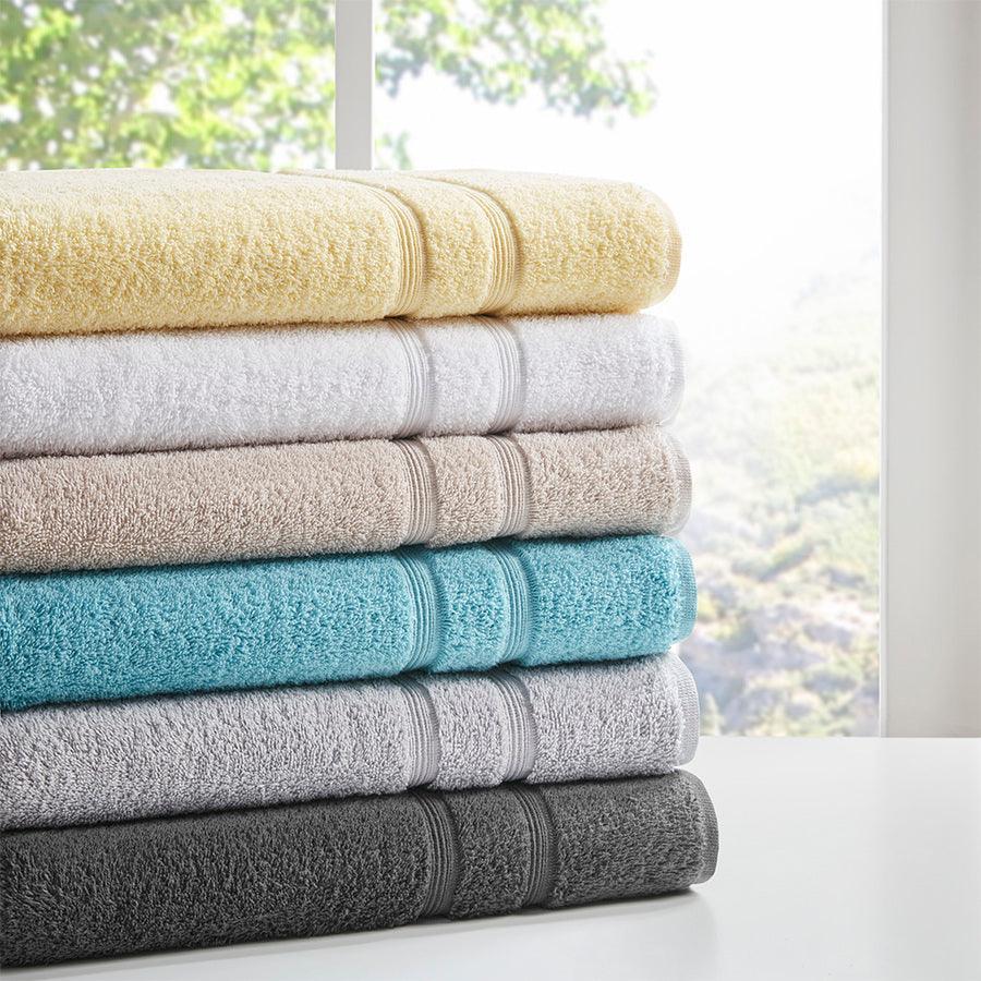 Ultra Soft 100% Cotton 4-Piece Bath Towel Set Light Gray