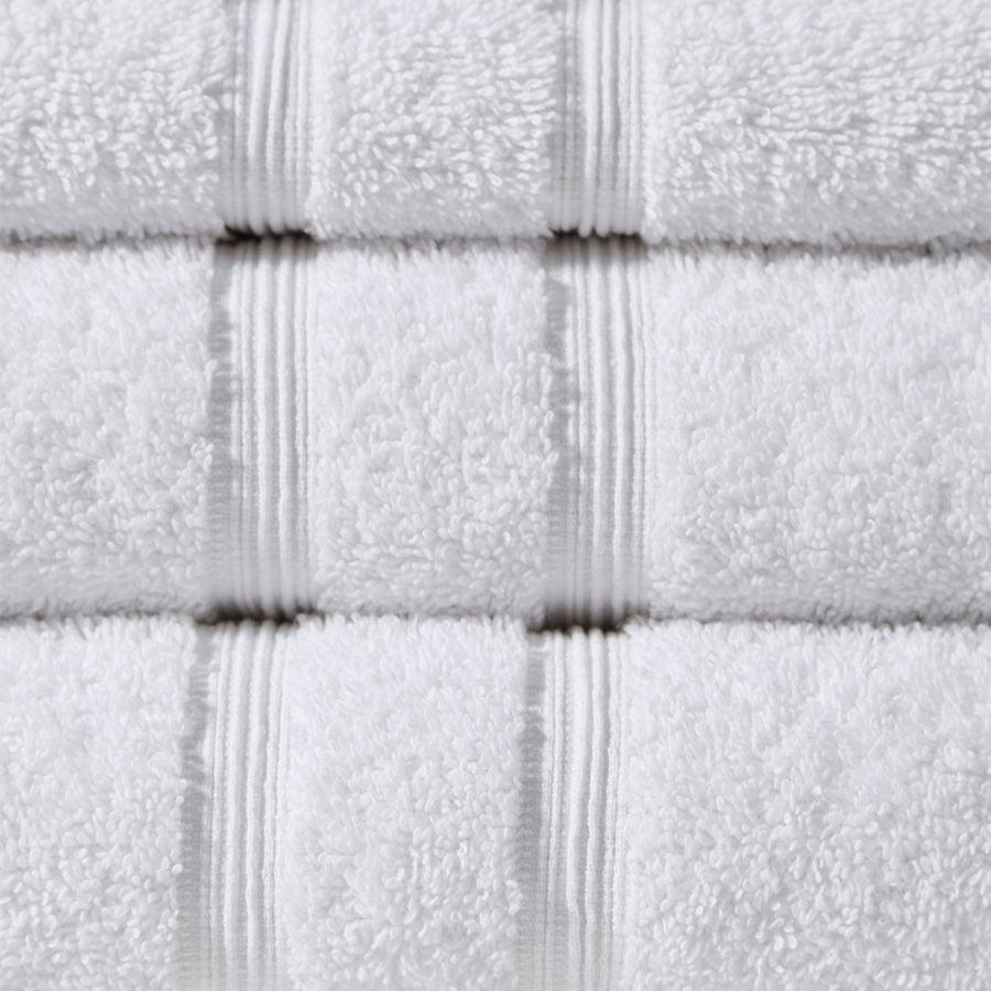 Olliix.com Bath Towels - Aegean 100% Turkish Cotton 6 Piece Towel Set White