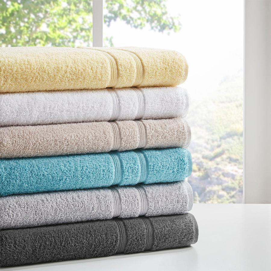 Olliix.com Bath Towels - Aegean 100% Turkish Cotton 6 Piece Towel Set White