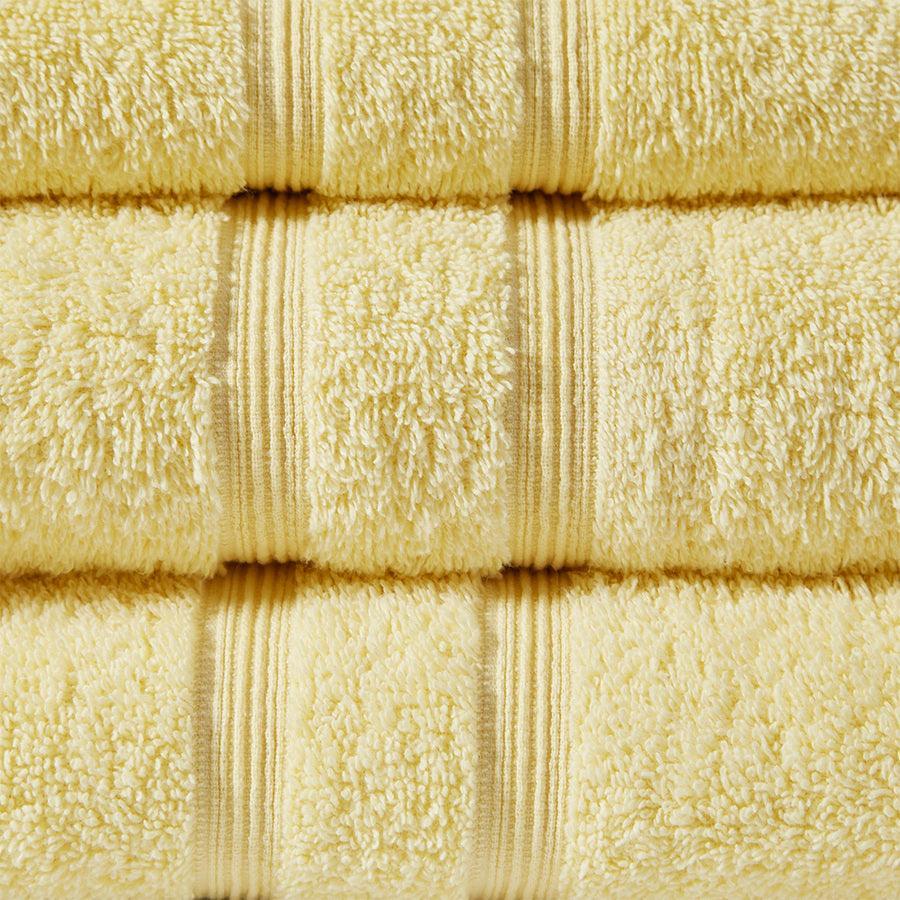 Aegean 100% Turkish Cotton 6 Piece Towel Set - Yellow
