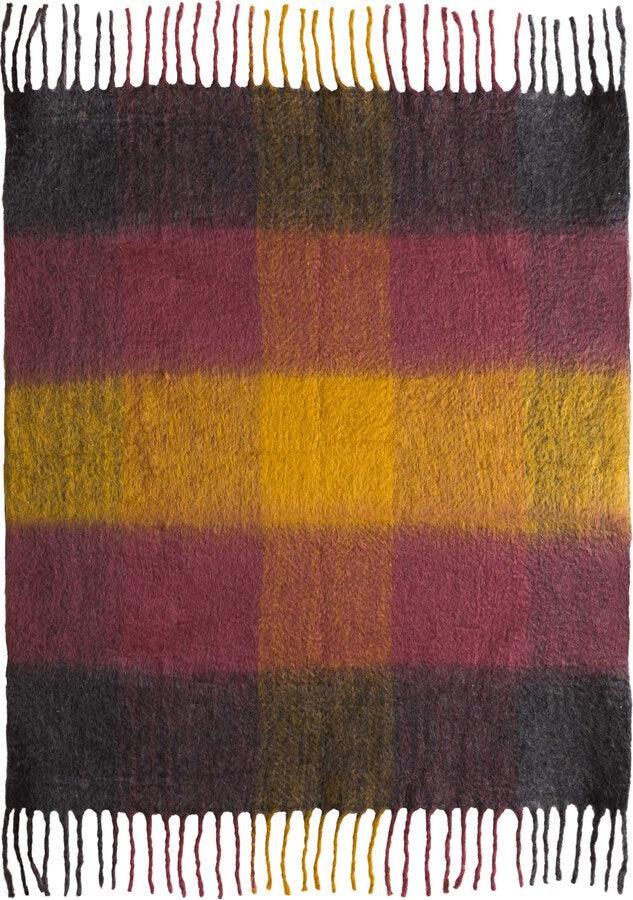 Tov Furniture Pillows & Throws - Afrino Wool Colored Throw Multicolor
