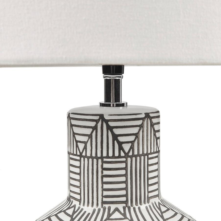 Olliix.com Table Lamps - Agape Ceramic Table Lamp White