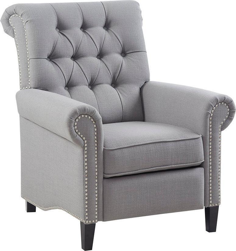 Olliix.com Recliners - Aidan Push Back Recliner Gray