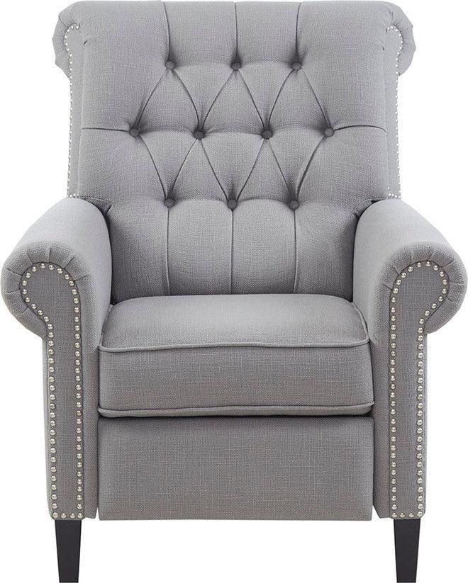 Olliix.com Recliners - Aidan Push Back Recliner Gray
