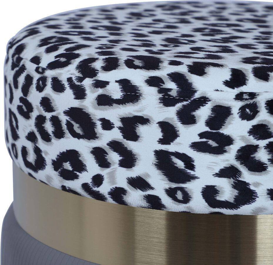 Tov Furniture Ottomans & Stools - Ajani Upholstered Ottoman in Grey