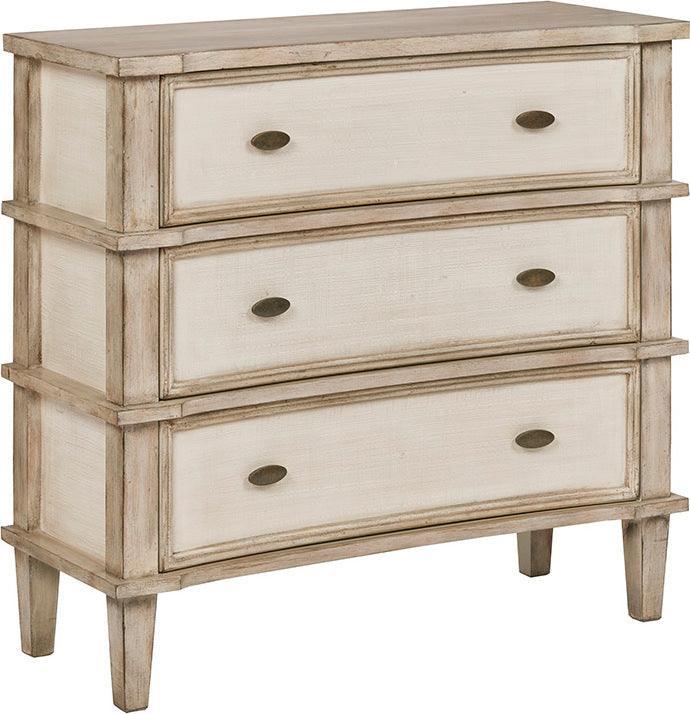 Olliix.com Chest of Drawers - Alcott 3 Drawer Chest Natural & Cream