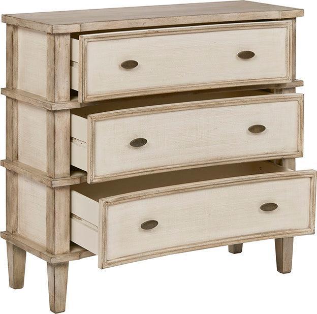 Olliix.com Chest of Drawers - Alcott 3 Drawer Chest Natural & Cream