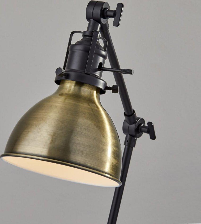 Adesso Desk Lamps - Alden Desk Lamp Antique Bronze & Brass